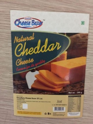 CHOUDHERY CHEESE B Natural Cheddar Cheese 200GM