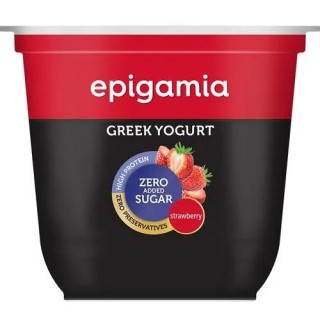 EPIGAMIAá Greek Yogurt Strawberry No Added Sugar 120 g