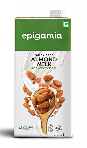 EPIGAMIA Almond Milk 1Ltr Pack Unsweetened