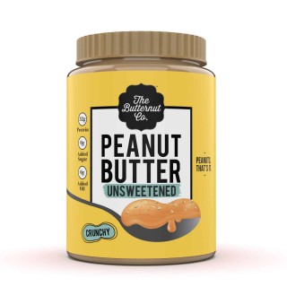 TBC Unsweetened Peanut Butter Crunchy 340 Gms