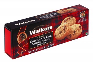 WALKERS BUTTER CHOCOLTE CHIP 150G