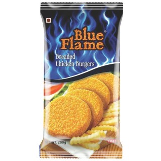 Blue Flame Breaded Chicken Burger Patty 200 gm