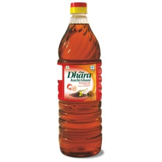 Dhara Kachi Ghani Mstrd Oil 1lt PP