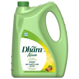 Dhara Refind Vegetable Oil 5 Ltr Jar