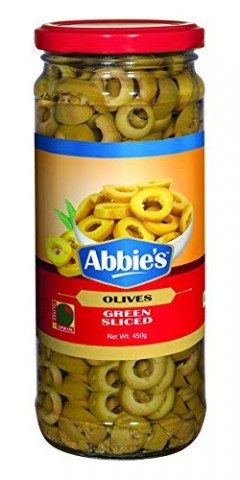 ABBIES Green Sliced Olive450GM