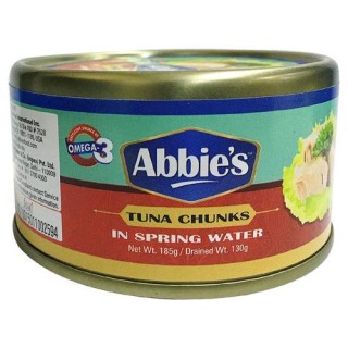 ABBIES Tuna Chunks in Spring Water185GM