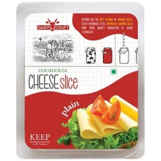 DAIRY CRAFT CHEESE SLICES PLAIN 200 GM