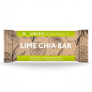 Nourish Organics Lime Chia Bar30GM