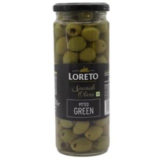 Loreto Pitted Green Olives450Gm