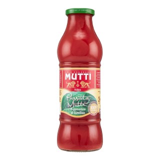 MUTTI Tomato Puree with FRESH BASIL  Bottle 700 G Mutti