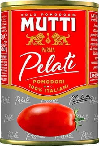 MUTTI Whole Peeled Tomatoes  Tin 400G NEW QUALITY Mutti