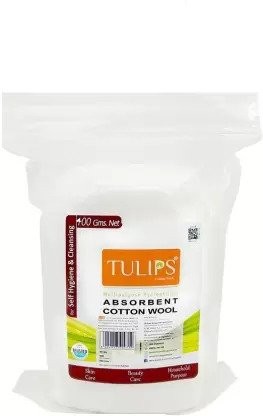 Tulips Absorbent Cotton Carded Roll 400Gm