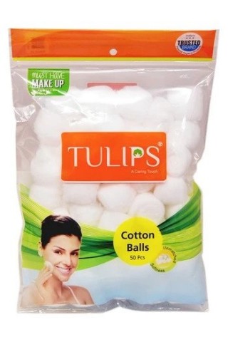 Tulips Cotton Balls Colour 50s Pcs