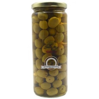 Solemio Olives Green Olives pitted 450Gm