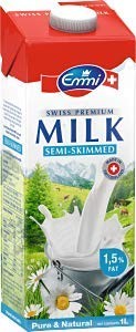 Emmi Premium Milk UHT 15% Fat 1 LTR