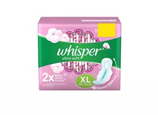 WHISPER SAN PAD ULTRA SOFTER XL 50P