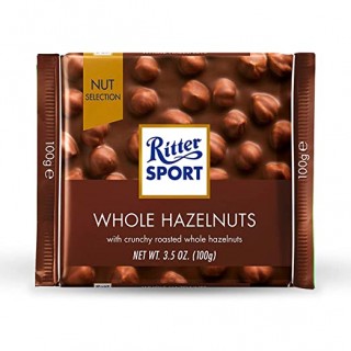 Ritter Sport Milk Chocolate with Whole Hazelnuts (100g)