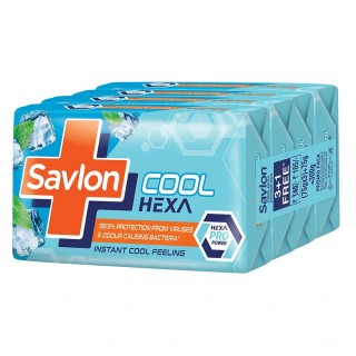 Savlon Cool Hexa Soap 75gx3+1_PSVSO0091