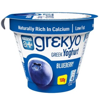 Nestleádairy a+ Grekyo Greek Yoghurt Blueberry100gm